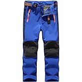 Jessie Kidden Kids Boys Girls Youth Waterproof Hiking Ski Snow Pants Elastic Waist Warm Insulated Pants