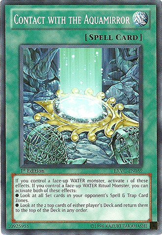 Yu-Gi-Oh! - Contact with the Aquamirror (EXVC-EN059) - Extreme Victory - Unlimited Edition - Common