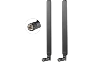 High Gain Long Range Dual Band WiFi 2.4GHz 5GHz 5.8GHz Mimo Replacement Antenna for Furrion Vision S/AMTIFO/DoHonest/AUTO-VOX Vehicle Back Up RV Camera Boost Wireless Signals (2 Pack), Eifagur