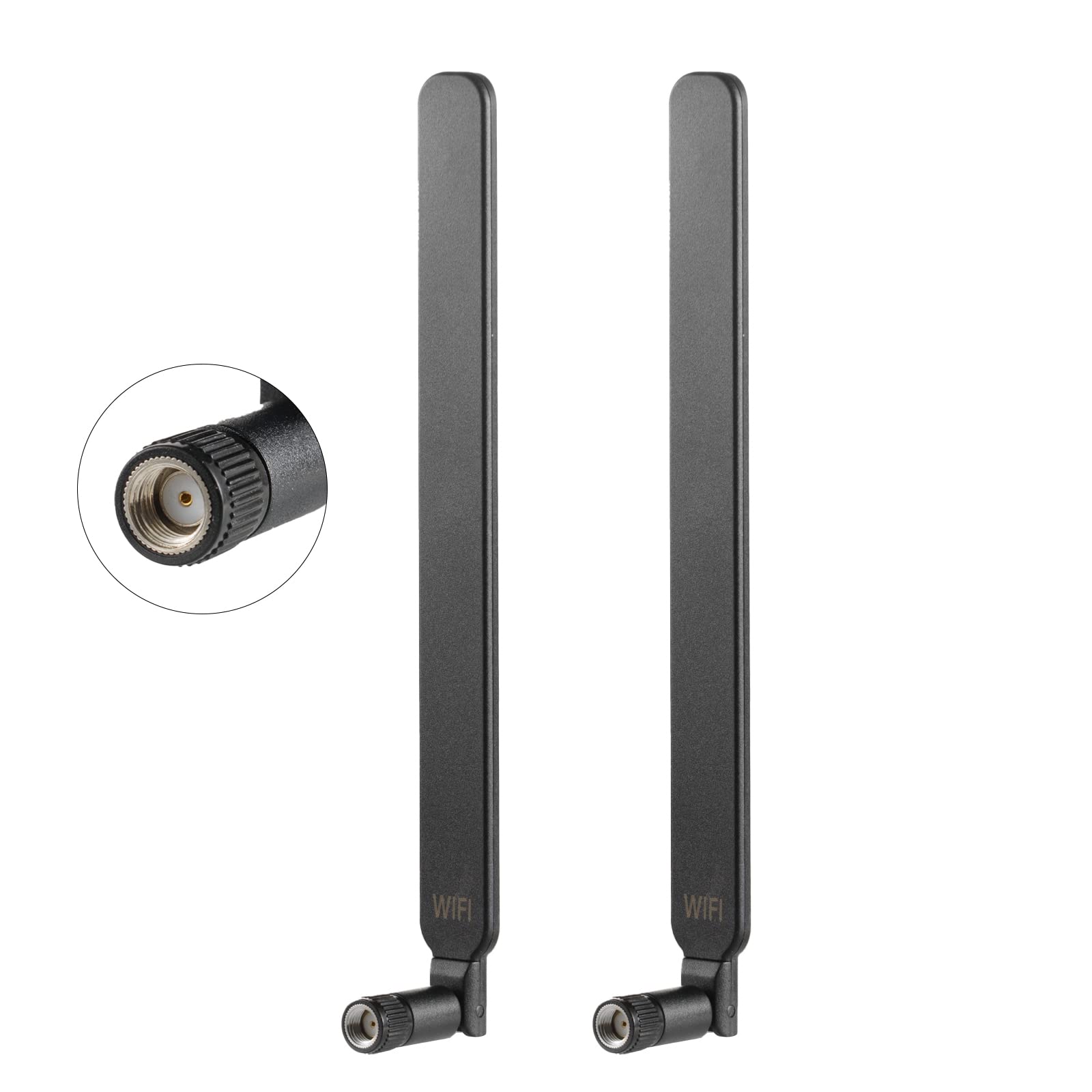 Photo 1 of High Gain Long Range Dual Band WiFi 2.4GHz 5GHz 5.8GHz Mimo Replacement Antenna for Furrion Vision S/AMTIFO/DoHonest/AUTO-VOX Vehicle Back Up RV Camera Boost Wireless Signals (2 Pack), Eifagur