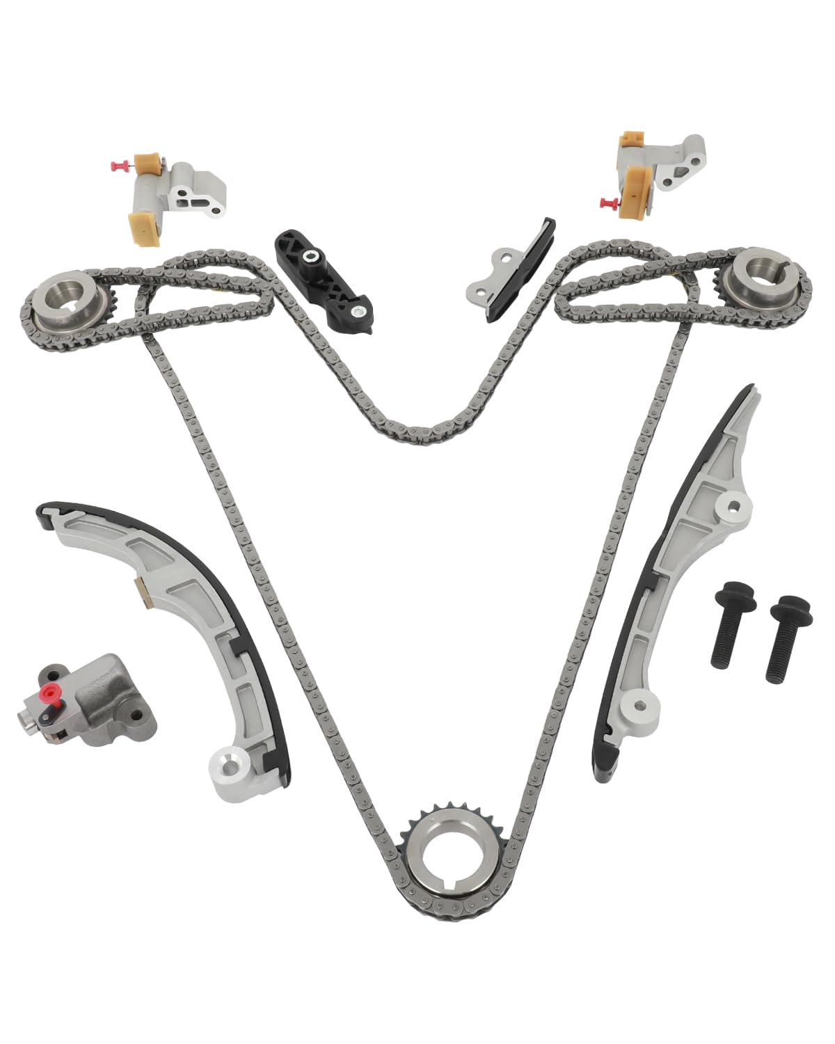 Photo 1 of SCITOO Timing Chain Kit TK20635 TK4198 for Ford Edge Flex Fusion Taurus Taurus X for Lincoln MKX MKZ for Mazda 6 CX-9 for Sable 3.5L 3.7L