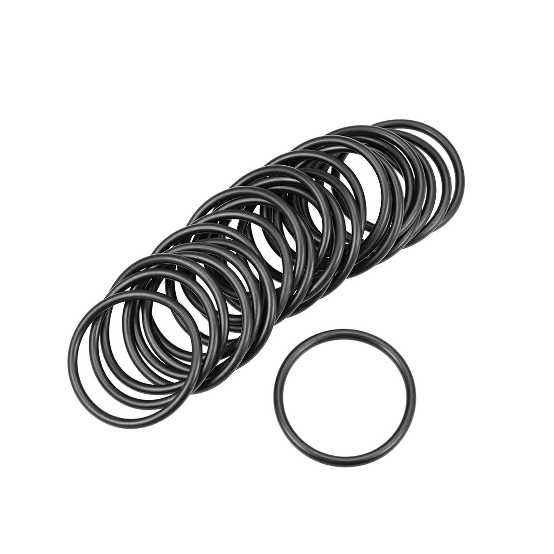 sourcing map Nitrile Rubber O-Rings 34mm OD 29mm ID 2.5mm Width, Metric Nitrile Rubber Sealing Gasket for Automotive Machine Plumbing, Pack of 25