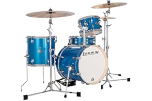 Ludwig Breakbeats By Questlove 4-piece Shell Pack with Snare Drum - Blue Sparkle