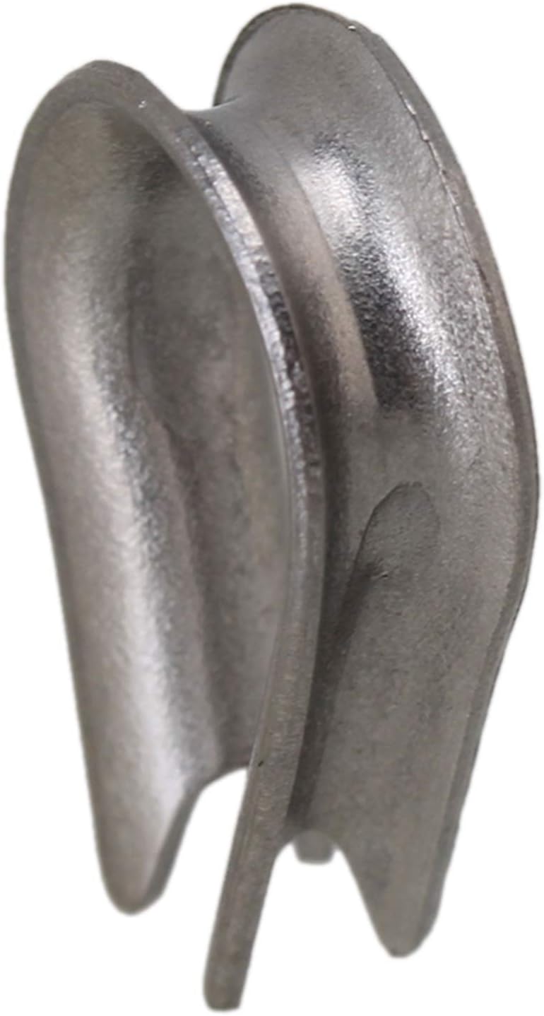 Yibuy 20PCS 304 Stainless Steel Wire Rope Thimbles M2 Wire Rope Cable Thimble for 2mm Wire - Image 5