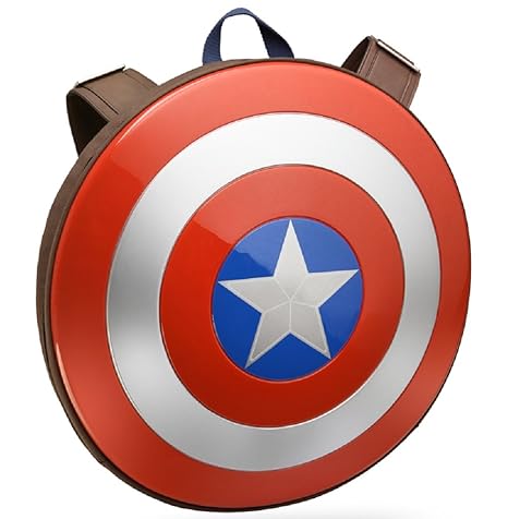 captain america distressed shield backpack