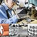 HSS Hole Saw Kits for Metal, Budalga 14 pcs High-Speed Steel Hole Saw Cutting Kit Drill Bits Opener Cutter Tool for Stainless Steel,copper, Iron(≤2mm) 16~53mm