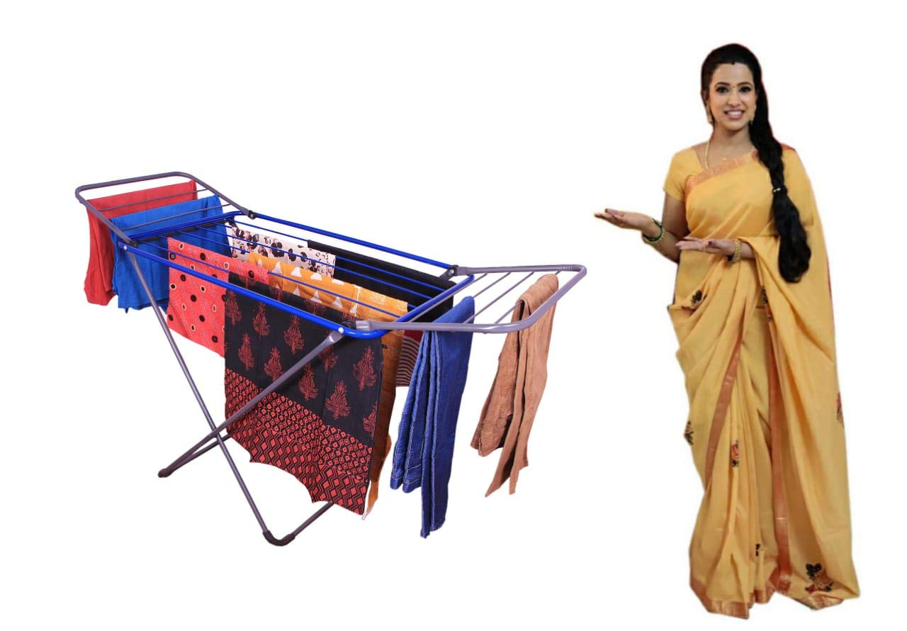 Dry Your Clothes Like a Pro with the Best Cloth Drying Stand in India 7 CELEBRATIONS Heavy Duty Foldable Cloth Drying Stand