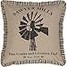 VHC Brands Farmhouse Sawyer Mill™ Charcoal Windmill Throw Pillow, Tan