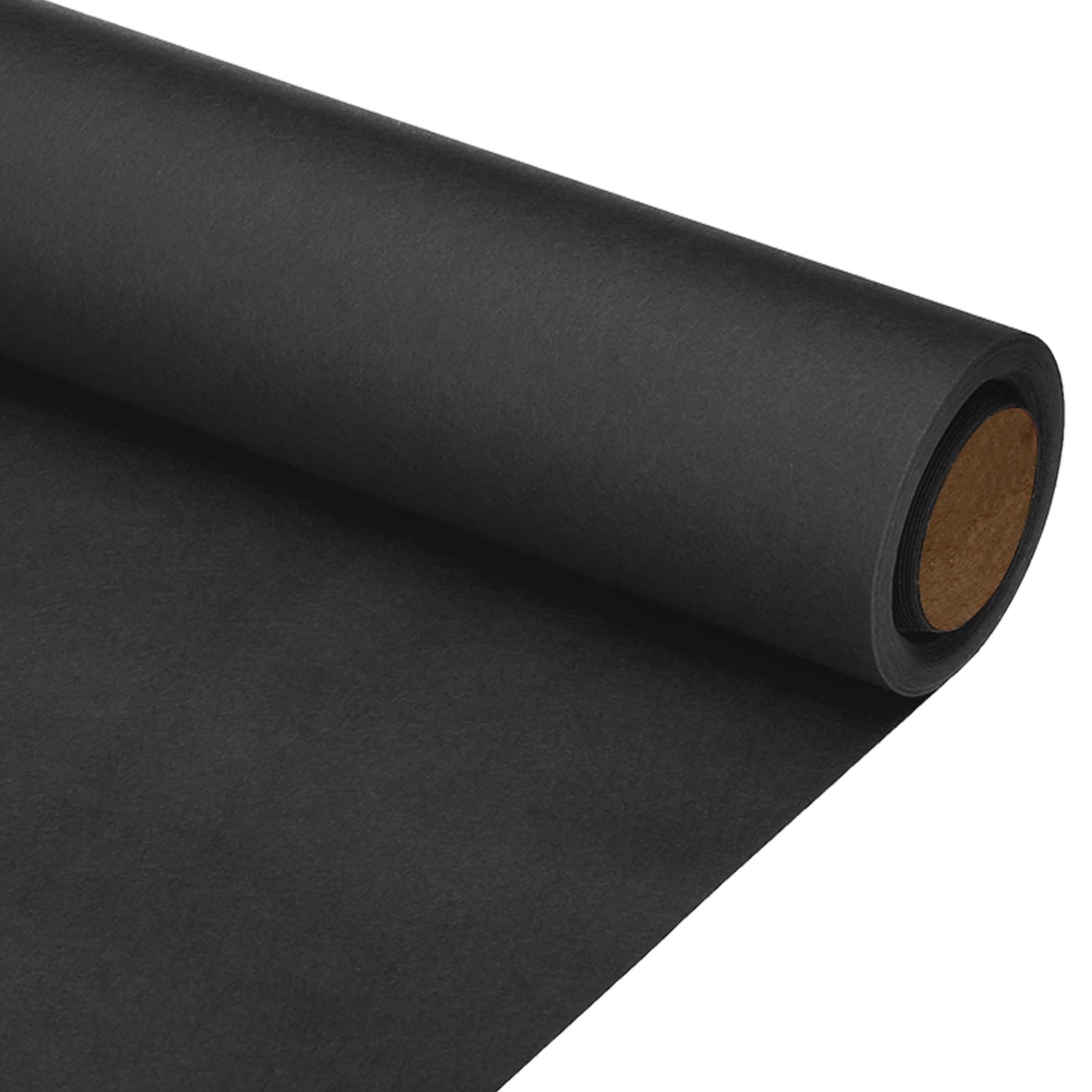 Photo 1 of PATIKIL Wrapping Paper, 12"x400"(33') Bulletin Board Paper Roll Kraft Paper Roll Construction 80GSM for Shipping Packing Gift Wrapping Craft Flower Bouquet Christmas, Black