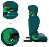 Kinderkraft Junior FIX 2 PRO Car Seat 100-150 cm ISOFIX Belt Install Green view 5