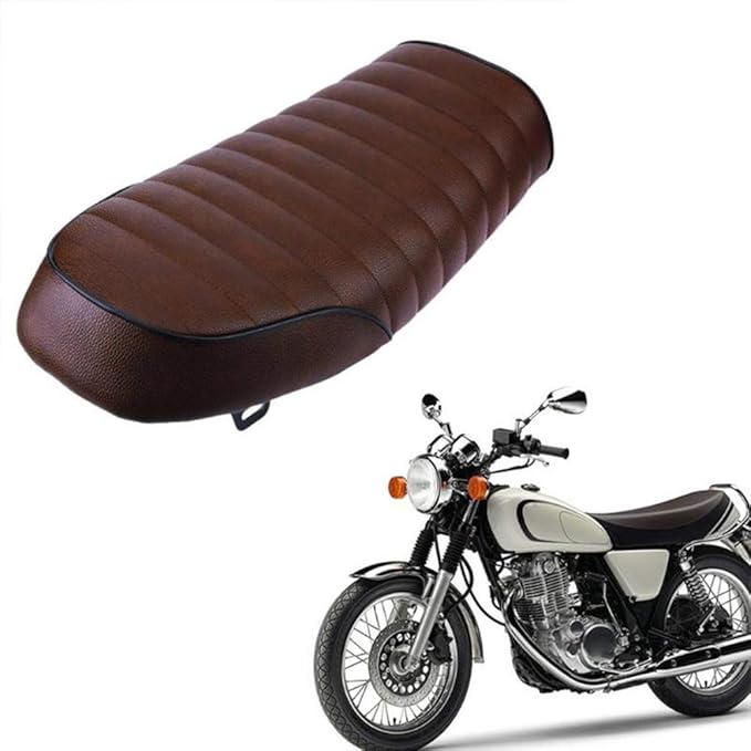 SYN Asiento Universal para Motocicleta, Asiento de café Racer, cojín Suave, sillín de Asiento SYN Asiento Universal para Motocicleta, Asiento de café Racer, cojín Suave, sillín de Asiento
