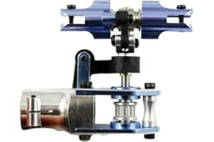 DKNTZO DIY 450 Helicopter Tail Rotor Set Assembled for T-REX 450 V2 V3 Sport PRO Helicopter (Blue, Silver)