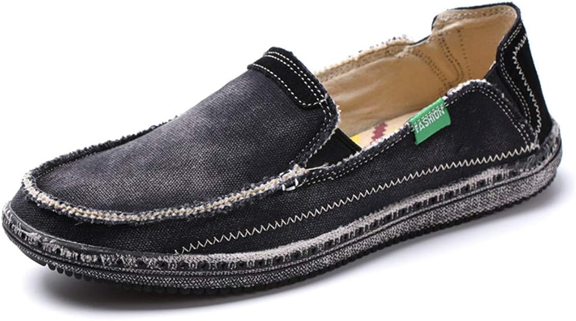 Men�s Slip on Deck Shoes Loafers Canvas Boat