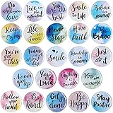 Inspirational Magnets Watercolor Round Motivational