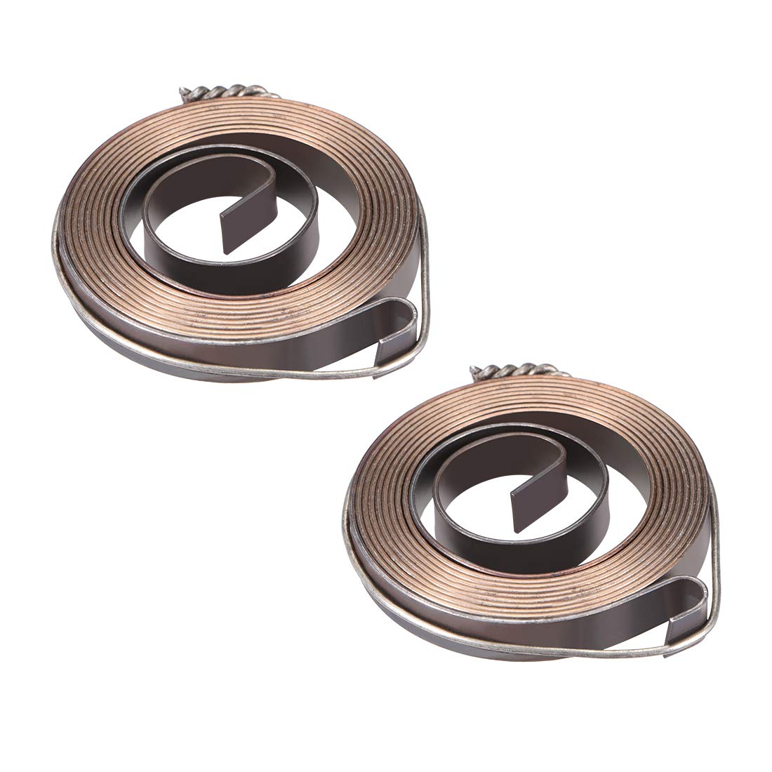 sourcing map Drill Press Spring Drill Press Quill Feed Return Coil Spring Assembly Spring Steel Chemical Blackening Finish 980mm Expand Long 38x6x0.65mm 2 Pcs