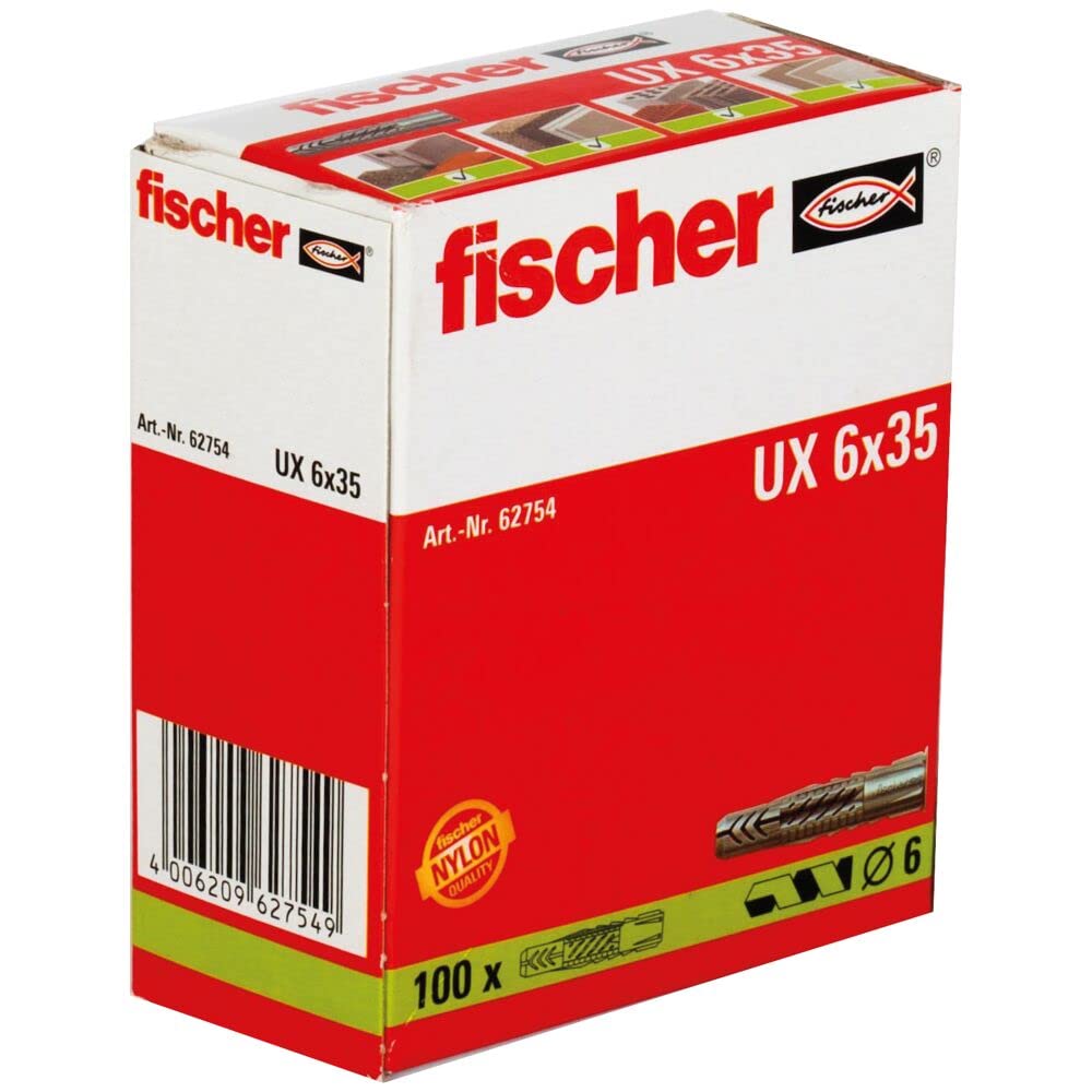 fischer Universal Plug UX 6 x 35 mm, 62754
