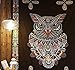 Psychedelic Owl Tapestry Black Owl Wall Decor Wall Hanging Fabric Wallpaper Home Decor,60