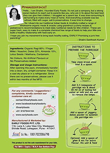 ragi almonds and dates porridge