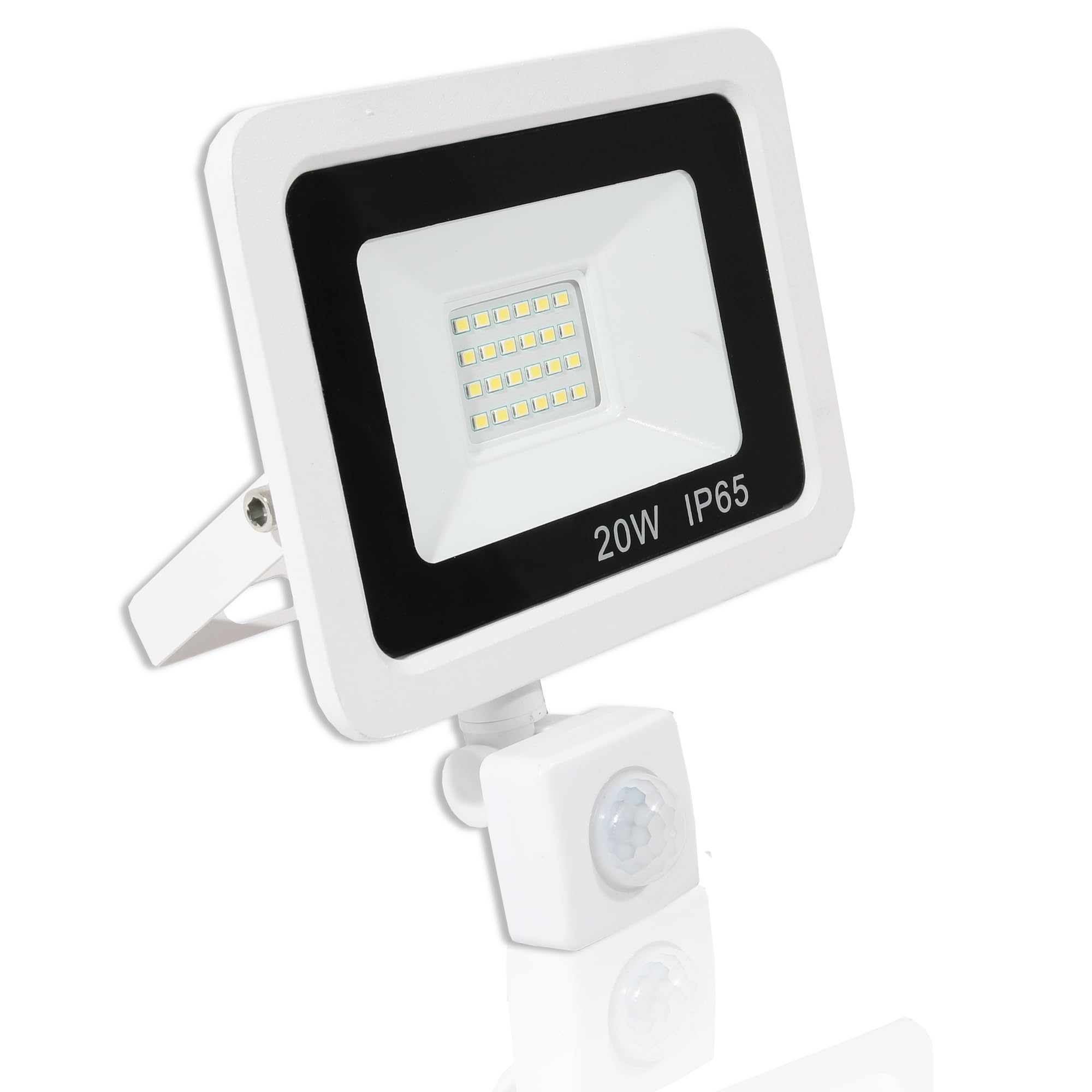 LOWENERGIE LED FloodLight Waterproof IP65 (20w PIR, White)