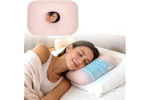 Roamready Cooling Ear Piercing Pillow for Side Sleepers, Earring Pillow with Hole for Sleeping, Washable Donut Pillows for Pi