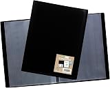eco-eco A4 60 Pocket Black Flexible Cover Display Book 100% Recycled view 3