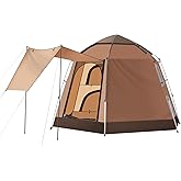 TUKAILAI Outdoor Camping Tent PU Weatherproof Tent, 3-4 Person Instant Cabin Tent, Easy Setup Pop up Tents,2000mm Oxford Fabr