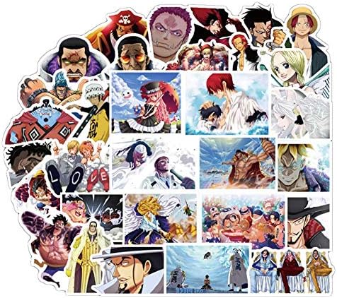 Meifyomng ONE PIECE Anime Cartoon Graffiti Sticker Luggage Sticker Laptop Sticker Skate Sticker Trolley Case Sticker( 01)