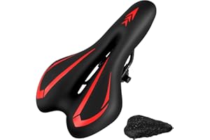 New Gel Bike Seat for Men & Women, Mjkeomo Waterproof Bicycle Seat Breathable Mountain Bike Saddle Gel Bicycle Saddle for MTB