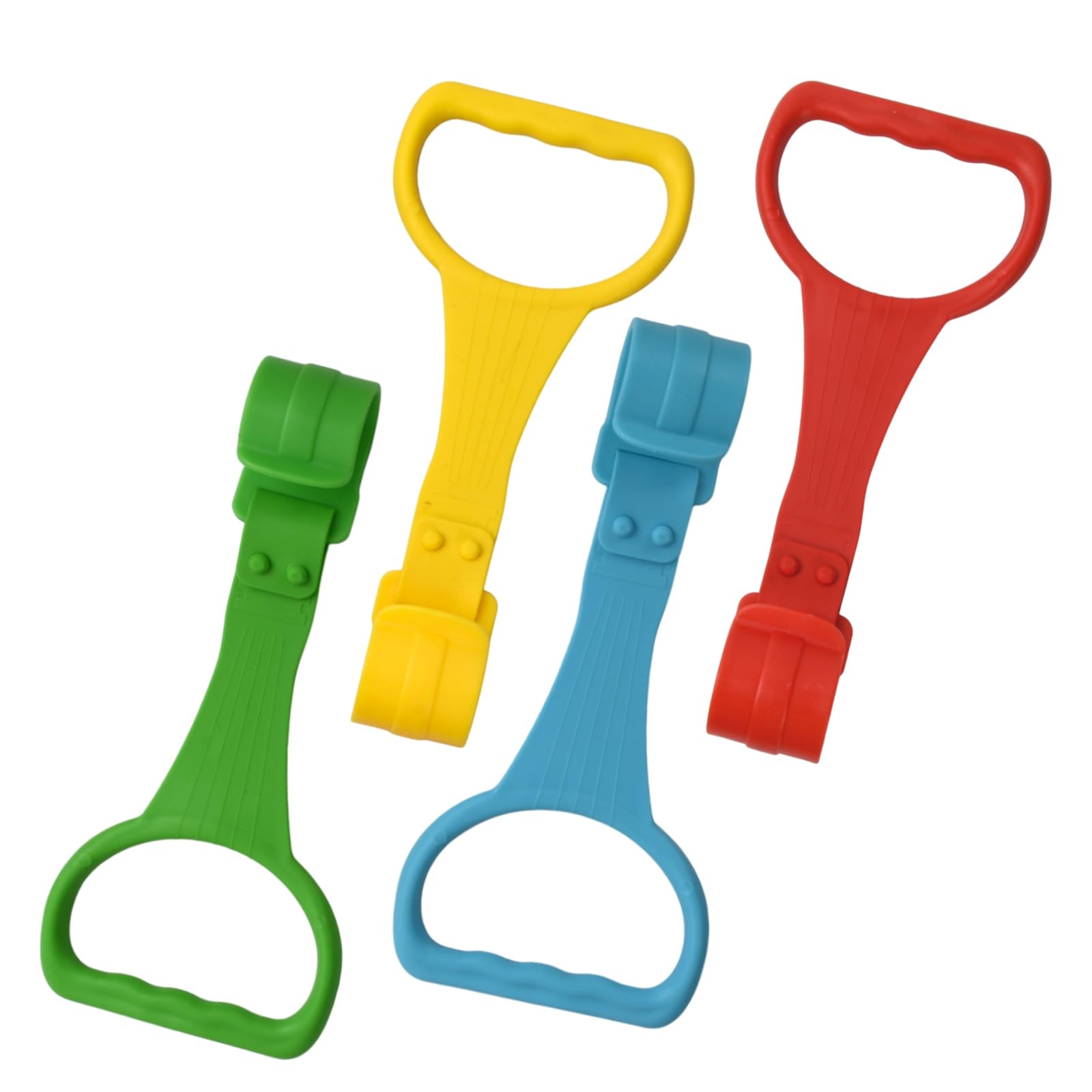 4 PCS Baby Cot Hand Rings, Colorful Baby Pull Up Rings, Removable Baby Training Hand Rings, Nursery Beds Infants Rings, Baby Crib Hanging Ring, Toddlers Stand Up Rings for Playpen/Strollers