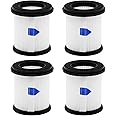 ilovelife 4PCS HEPA Filter with Mesh Filter Replacement for INSE N5S N5T S6T S6P Pro Cordless Vacuum Cleaner, White