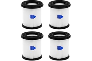 ilovelife 4PCS HEPA Filter with Mesh Filter Replacement for INSE N5S N5T S6T S6P Pro S610/TMA T120 T121 T151 T150 T220 T210 T181 T180 T220 Cordless Vacuum Cleaner, White