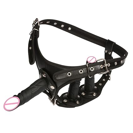 Genmine Strap On Umschnall Dildos Lesbians Masturbator Sexspielzeugset mit 3 Silikon Dildos