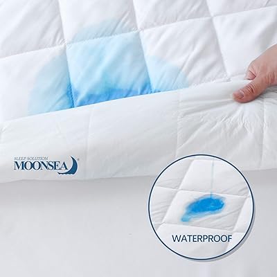 Buy Twin Mattress Pad Waterproof Mattress Protector Breathable Quilted Mattress Protector Durable Mattress Cover Down Alternative Filling With Deep Pocket Stretches Up To 14 Inch Online In Turkey B0836grbkn