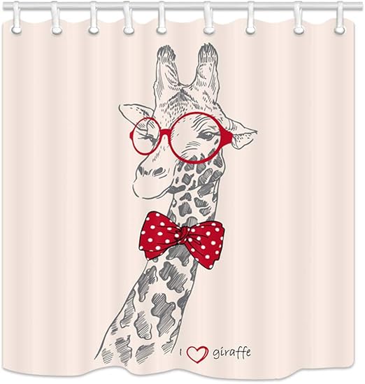 Amazon Com Nymb Funny African Wildlife Animals Giraffe Shower