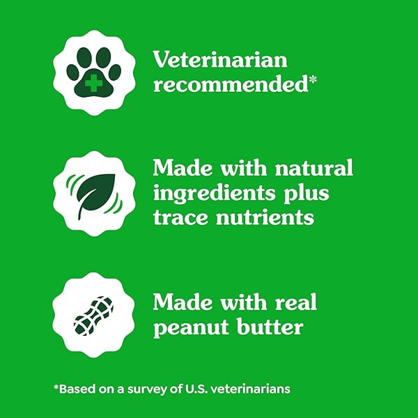 GREENIES PILL POCKETS FOR DOGS LARGE SIZE, DOG TREAT POUCH FOR CAPSULE MEDICATION, PEANUT BUTTER FLAVOR,  7.9 OZ. POUCH