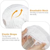 Aomig 3 Pack Short White Bob Wigs Set with 2 Wig Caps Neon Fancy Dress view 4