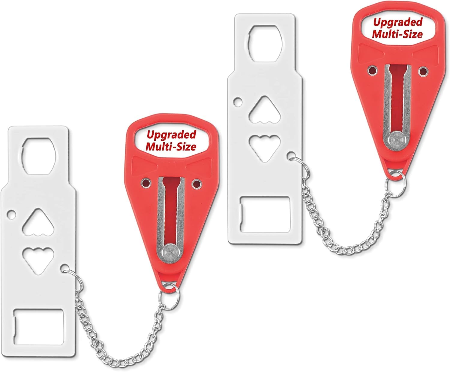 Photo 1 of 2 Pack Portable Door Lock Home Security Door Lock Travel Lockdown Locks for Additional Safety and Privacy Perfect for Traveling Hotel Home Apartment College 2024 New Model