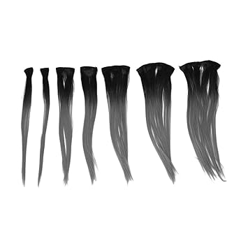Cuhawudba Clip In Ombre Hair Extensions Dip Dye Hair Clip In Hair