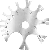 Piercing Gauge Measuring Tool Stainless Steel Body Jewelry Sizer Kit Measurement Wheel for Ear Nose Ring Earring Belly Barbell Tongue Piercings Chart Size Measure Profession