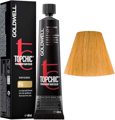 Goldwell Topchic Hair Colour 1 x 60 ml 9G Very Light Gold Blonde