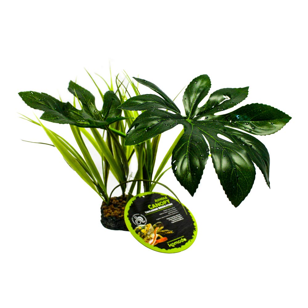 Komodo Jungle Canopy, Habitat Decor, Artificial Plant for Reptile, Reptile Plant, Terrarium Plant, Vivarium Plant, 1 Count (Pack of 1)