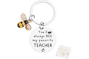 Best Teacher Gifts for Women - Keychain for Teacher from Students, Appreciation Keyring for Graduation Birthday Christmas