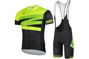 Santic Men's Cycling Jersey Set Bib Shorts 4D Padded Short Sleeve Outfits Set Quick-dry