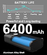 BIKIL Bike Lights Set Front and Back USB-C 6400mAh 2400 Lumen view 2
