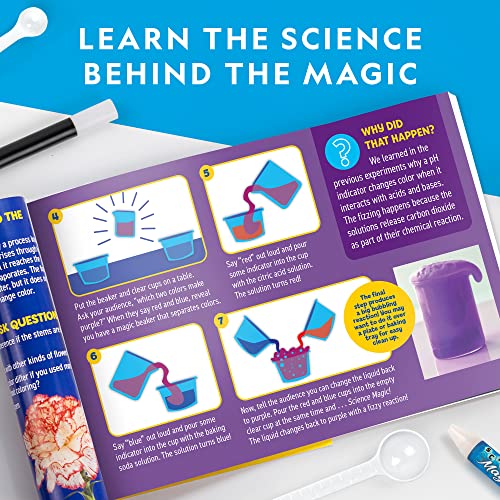 NATIONAL GEOGRAPHIC Magic Chemistry Set Science Kit for Kids with 10