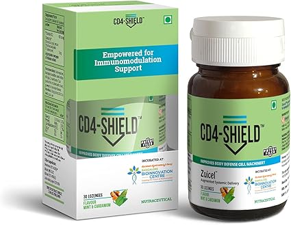 Nutrition Supplement immunity booster CD4-SHIELD Body Defence Cell Machinery Zuicel Augmented Mint & Cardamom Flavour
