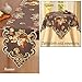 Collections Etc Embroidered Harvest Owls Table Linens, Fall Decor with Cutouts and Scalloped Edges, Square