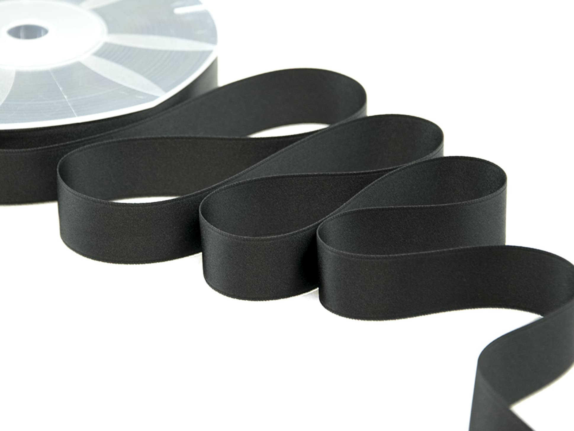 Furlanis Ribbon, Satin, Black, 25 mm x 50 m