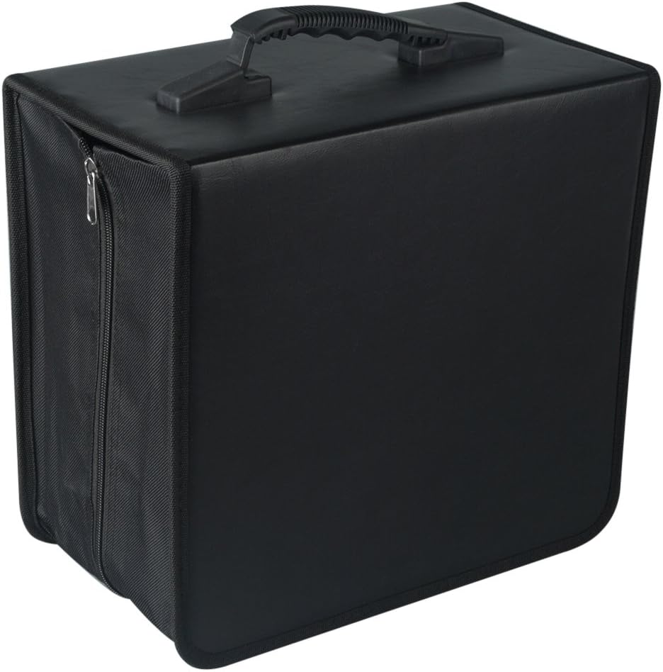 Fasmov 400 Disc CD/DVD Binder DVD Wallet Case with Black CD Storage Pages: Car Electronics