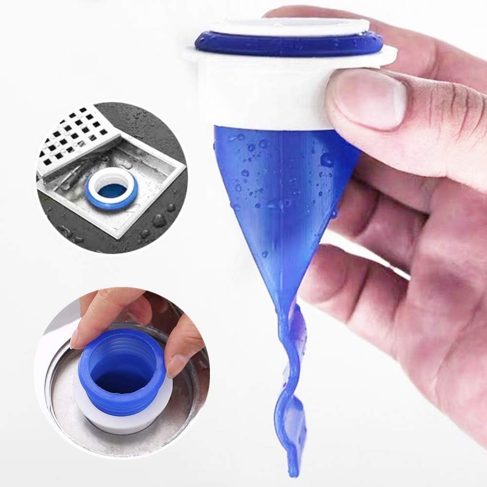 N C 8 Sets Silica Gel Deodorant Floor Drain Floor Drain Backflow Preventer Sewer Insect And Odor Resistant Floor Drain Core For Sink Pipe In Bathroom Kitchen Laundry Basement Rough Plumbing Garden Drainage